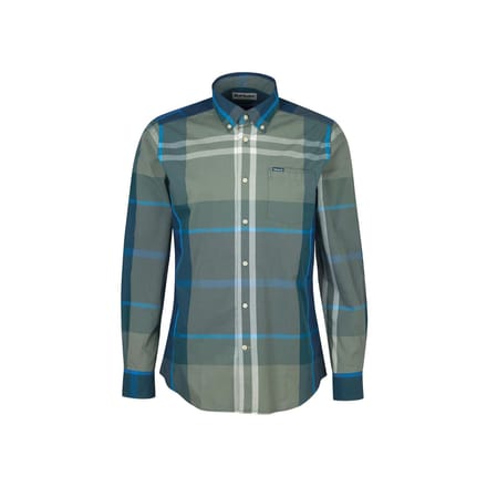 Barbour Harris Shirt Fantasia Verde Militare MSH5071