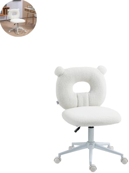 Teddy stoel - Fauteuil - Relaxzetel - Relaxstoel - Relaxfauteuil - Stoel - Voor één Persoon - Wit