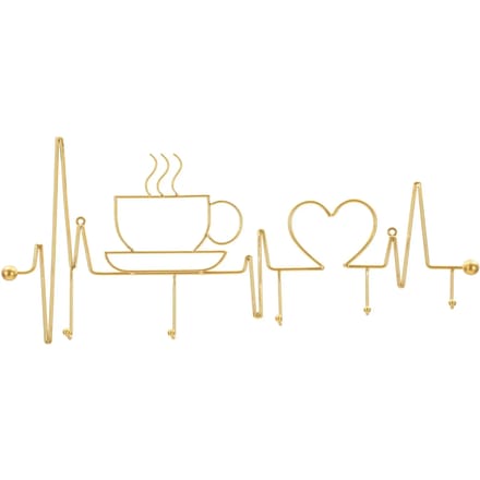 Kapstok Breakfast Wall Hanger Gold 60×3,8×26,7 cm