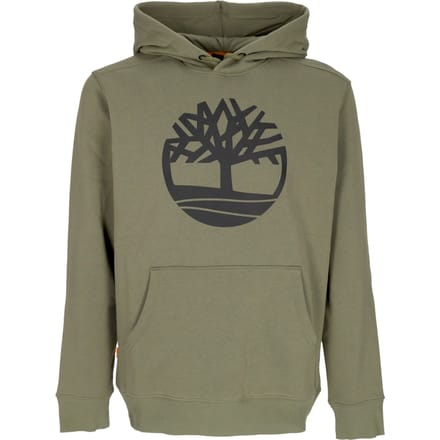 Herensweater met capuchon Boomlogo Hoodie Cassel Aarde/zwart