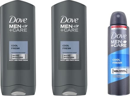 Dove Men + Care Cool Fresh SET - Douchegel + Deo Spray
