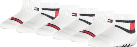 Tommy Hilfiger unisex baby 6P sokken flag wit
