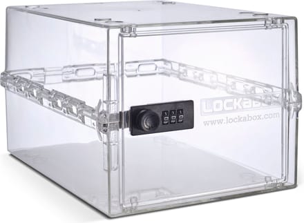 Lockabox One™ Afsluitbare Medicijnkast - Opbergbox met Cijferslot - Kristal