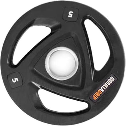 GorillaGrip Halterschijf 5 kg - Rubber gecoat gewichtsschijf