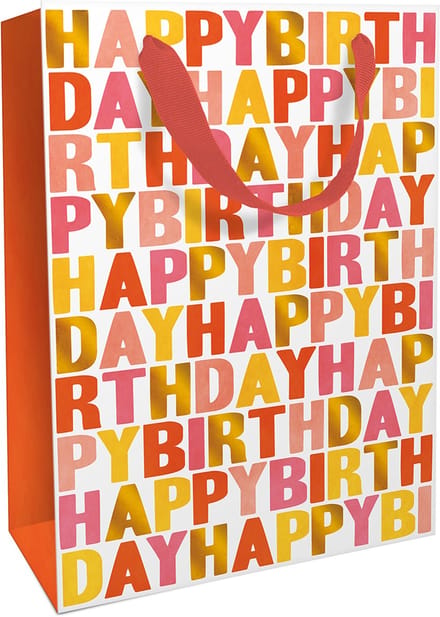 Tasje 26x36x13 cm Unique Happy Birthday