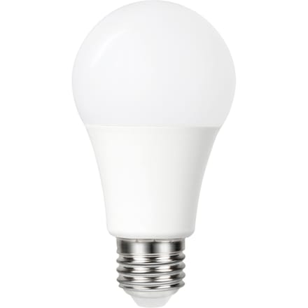 Schemersensor - Standaard bol - E27 - 4.8W - Helder Wit - 5000K - Opaal