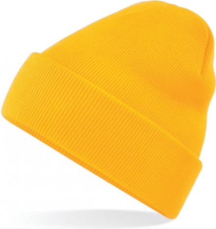 Muts - Beanie - Geel - Gehaakt - Wintermuts - Warm - 'Original Cuffed Beanie' - Jonyx