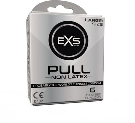 EXS Pull On Large - 6 latexvrije condooms met pull-on strip