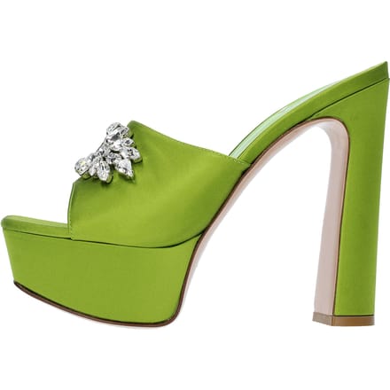 Le Silla groene sandalen