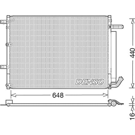 Condensator, airconditioning DENSO DCN06018