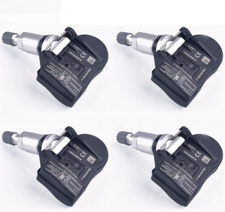 Banden Spanningsmeter - TPMS Sensor - Veilig Rijden - Stabiel Signaal - 4 Stuks - Zwart