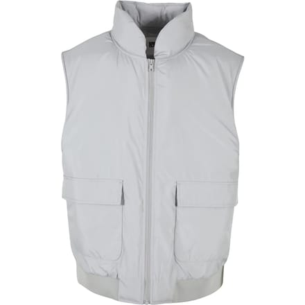 Urban Classics - Clean Puffer Mouwloos jacket - 4XL - Grijs
