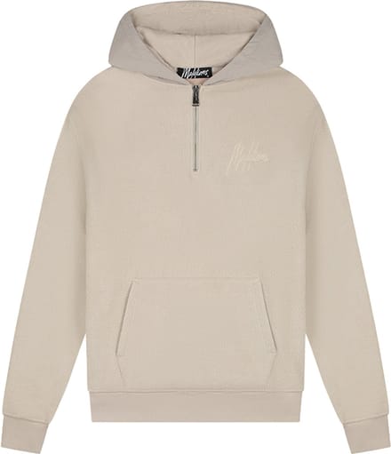Malelions Fleece Nylon Half Zip Hoodie