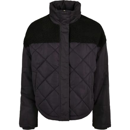 Urban Classics - Oversized Diamond Quilt Gewatteerd jack - 4XL - Zwart