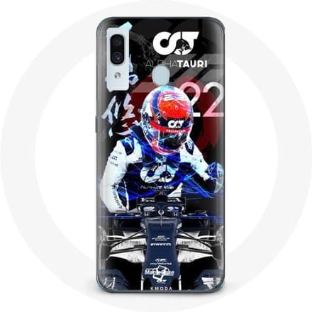 Case voor Samsung Galaxy A30 Formule 1 Yuki Tsunoda Japanse F1-coureur