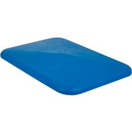 Deksel voor rechthoekige container, kunststof, 340 l, blauw