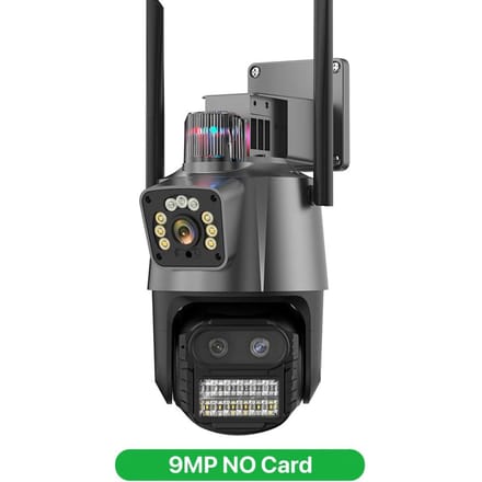 9MP EU WIFI IP-camera 4K HD Dual Screen PTZ-camera Auto Tracking Beveiliging CCTV-camera 4MP P2P Videobewaking iCSee 9MP NO Card