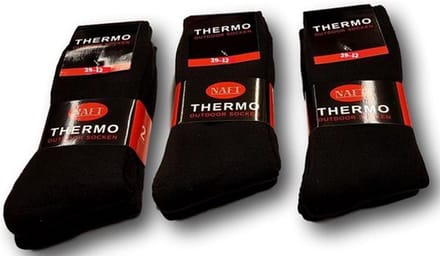 Thermo Sokken 6 Paar Zwart Maat 39/42
