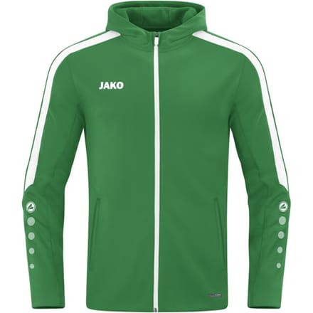 Jako Power Jas Met Kap Dames - Groen | Maat: 40