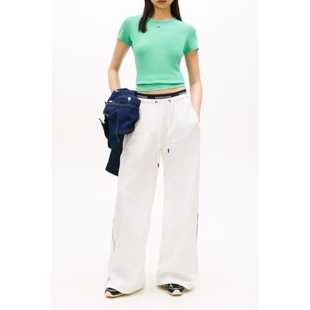 Tommy Hilfiger Slim Essential Tropical Tide Größe: M | Hemden Outlet | Damen