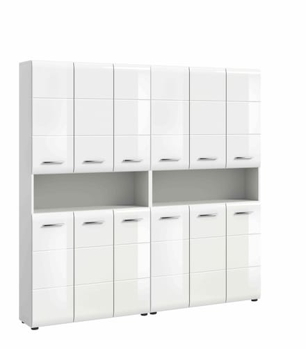 IJs badkamercombinatie wit hoogglans MDF TZ wit NB - 30x180x185cm
