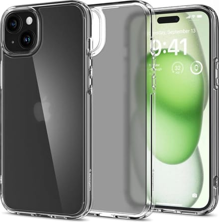 Spigen Ultra Hybrid Apple iPhone 15 Plus Hoesje Back Cover Frost Clear