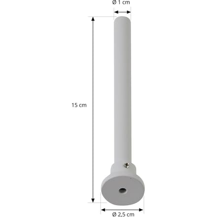 Lindby plafondophanging Linaro, wit, 1-fase railsysteem