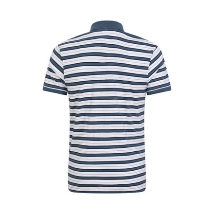 Mountain Warehouse Heren Wren Stripe Katoenen Poloshirt (Wit)