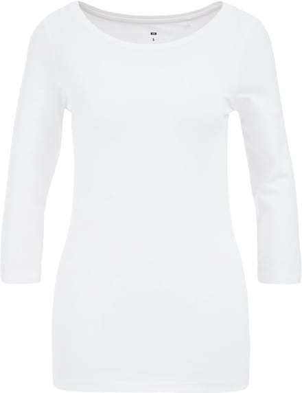 WE Fashion Dames T-shirt met driekwart mouwen