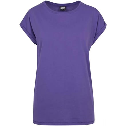 Urban Classics - Extended shoulder Dames Tshirt - M - Paars