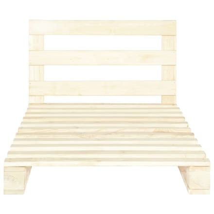 vidaXL - Bedframe - pallet - massief - grenenhout - 100x200 - cm