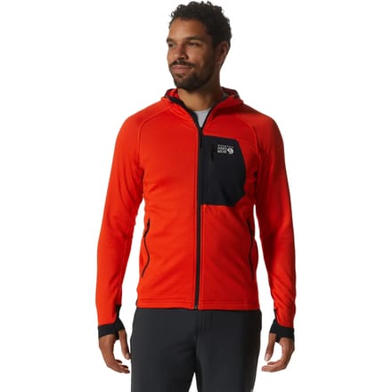 Fleece met capuchon en volledige rits Mountain Hardwear Polartec® Power Grid