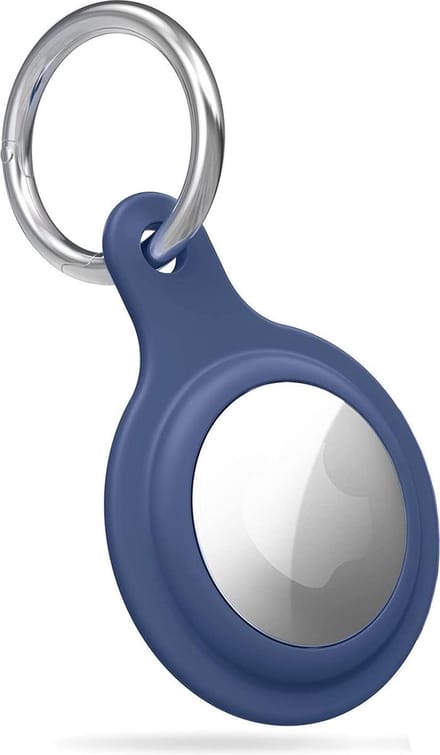 Geschikt voor YPCd® Apple Airtag Siliconen Sleutelhanger - Blauw