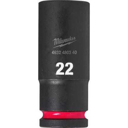 Milwaukee slagdop Shockwave 1/2 lang 22mm