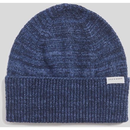 Lyle & Scott Multi Marl Beanie - Marineblauw