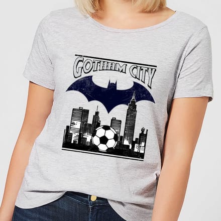 DC Comics Batman Football Gotham City Dames T-shirt - Grijs - S