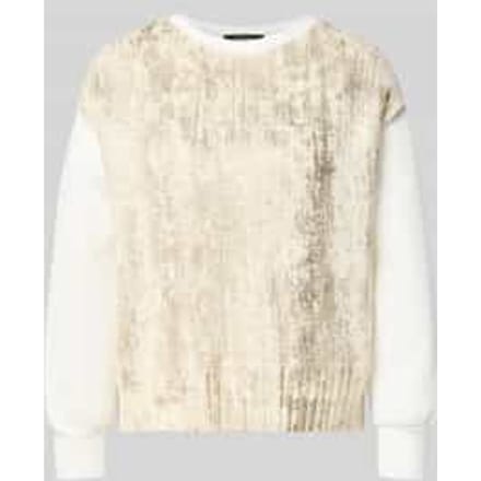 Regular fit sweatshirt van katoenmix met scheerwol