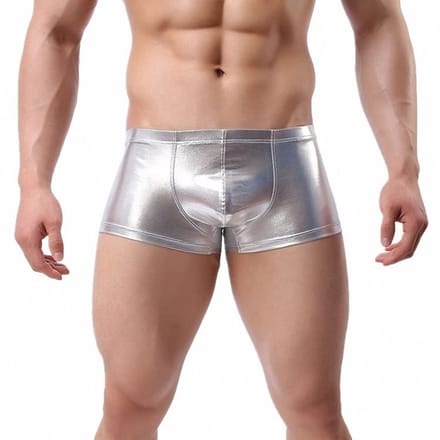 Dailygoods- Boxer Ondergoed Sexy - Metallic Shiny - Lage Taille - Elastisch - Nauwsluitend - Lichtgewicht - Ademend