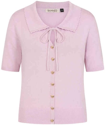 Banned - Doris Cardigan - XL - Roze