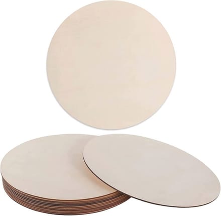 Houten Schijven 20 cm - 8 Stuks Onbehandeld Voor Knutselen & Handwerk