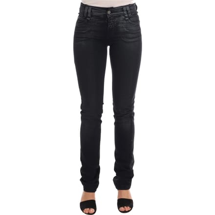 John Galliano damesspijkerbroek in Gray Wash katoen stretch regular fit