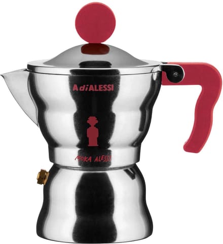 Alessi Moka Percolator - AAM33/1 R - 1 kops - Aluminium - Rood
