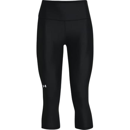 Under Armour Tech Hi Capri-BLK Dames Sportbroek - Zwart - Wit