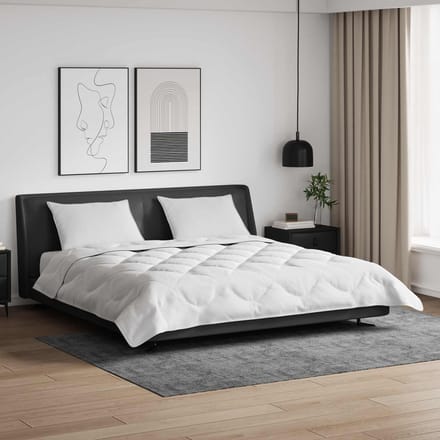 vidaXL - Dekbed - met - kussen - 3 - st - Wit - Microvezel