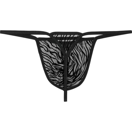 WOH heren microfiber G-string personal allure zwart