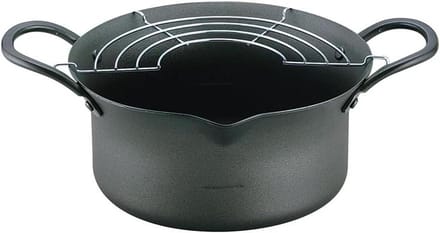 Bakpan - Koekenpan - Lekker Koken - Netto 20cm pan - 20 cm - Zwart