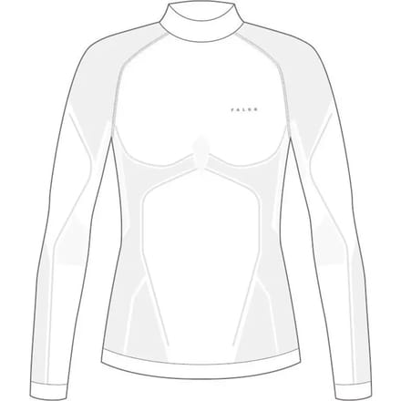 FALKE Warm Turtleneck sneldrogend functioneel functioneel shirt met lange mouwen dames wit - maat S