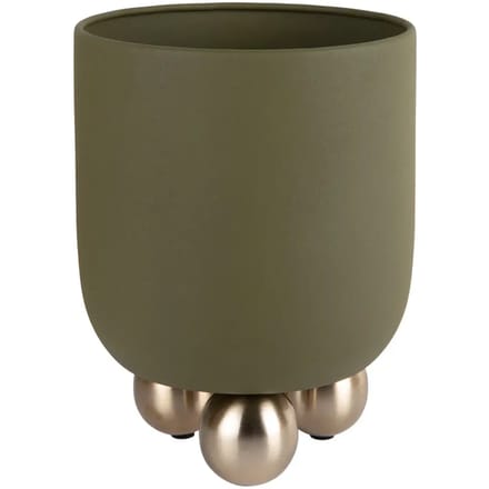 Present Time Bloempot Estilo Large - Groen - 26x26x32cm - Modern