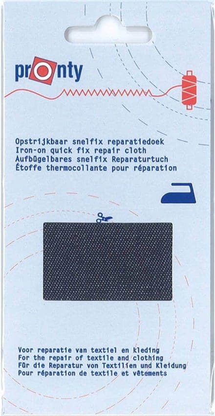 Pronty reparatiedoek snelfix - jeans blauw - 11x25cm