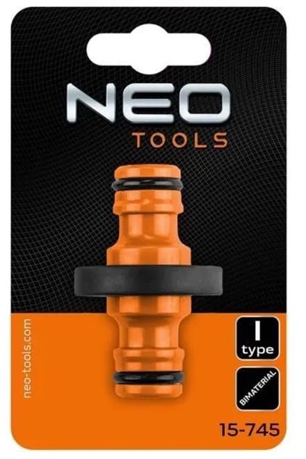 NEO TOOLS Type I Verbinding - Hoogwaardig Kunststof - Compatibel met ½” tot ¾” Slangen